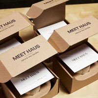Boîte d'expédition pour 2 pots Mason carrés de 8 oz, en carton ondulé de qualité alimentaire, emballage portable