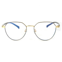 Lunettes noires tendance pour femmes styliste Lunettes optiques anti-carrées avec monture en alliage métallique léger