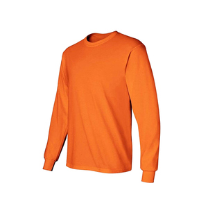 Maglietta da Lavoro a Maniche Lunghe Personalizzata UPF 50 Gialla Traspirante ad Asciugatura Rapida con Logo per Operai Edili - Product Image 3