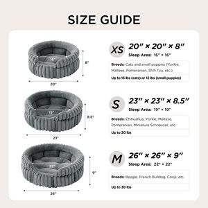 Cuccia per Gatti Piccola, Lavabile, Rotonda e Carina per Gatti da Interno, in Velluto a Coste Super Morbido con Fondo Antiscivolo - Product Image 6