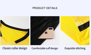 Hot Bán Tùy Chỉnh Đội Bóng Đá Áo V Cổ Ngắn Tay Áo Polyester Tên Kỹ Thuật Số Nhà Máy Trực Tiếp Bán Buôn Cho Mùa Hè Bóng Đá - Product Image 4