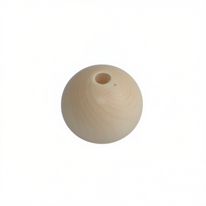 Perline in legno Ilan da 40 mm con foro grande per accessori di abbigliamento - Product Image 2