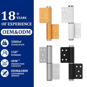 Bisagras Hidráulicas de Aluminio de Ángulo Amplio para Puertas, con Apertura de 170° y Función de Cierre Suave y Silencioso, para Puertas de Apartamentos y Hoteles - Product Image 1