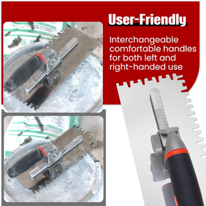 Peaktop Interchangeable <strong>Trowel</strong> Blades With Different Notches 8pcs <strong>Trowel</strong> <strong>Set</strong> Replaceable Blade Stainless Steel <strong>Trowel</strong> <strong>Set</strong> - Product Image 5