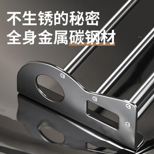 X2024 01 Estante de pared para zapatillas 50x30cm, organizador de esquina de 2 niveles para baño, inodoro, duradero, rectangular - Product Image 3