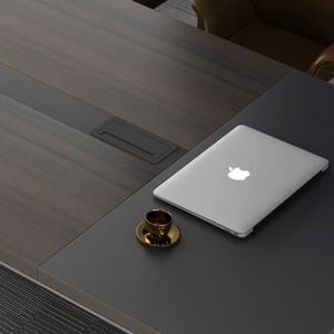 Table de réunion de bureau de forme rectangulaire intelligente au design moderne en panneau de bois pour l'école et la maison - Product Image 3