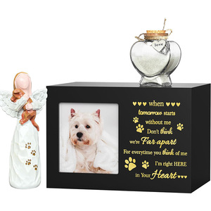 Pet <b>Memorial</b> <b>Box</b> With Photo Frame And Urn For Dog Cat Remembrance Keepsake - Product Image 1