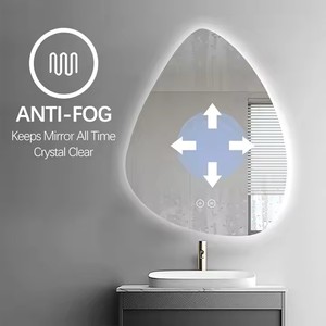 Tùy chỉnh khách sạn Led hình dạng không đều Gương phòng tắm với màn hình cảm ứng gương với loa chống sương mù treo tường demist gương - Product Image 3