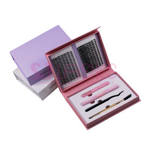 DIYラッシュエクステンションキットボリュームラッシュクラスター40D + 50D Dカール個別ラッシュ - Product Image 1