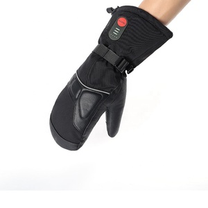 Toptan Kışlık Kayak Deri Eldivenleri, Erkekler ve Kadınlar için Dokunmatik Ekranlı Isıtmalı Eldivenler - Product Image 2