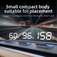 Layar Head Up Display (HUD) Mobil Digital Universal 100% dengan Garansi Pabrik 1 Tahun, GPS Speedometer W2 untuk Mobil, Truk, dan Bus