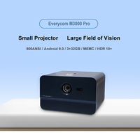 Everycom M3000 Pro 800Ansi lumens 5G Wifi Android 9.0 4K HD Home Cinéma 1080P 3D 4K Projecteur laser intelligent