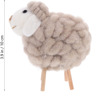 Cordero de fieltro encantador para mascotas lindo pinchado hecho a mano multicolor a precio de fábrica - Product Image 5