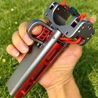 Ketapel Otomatis Paduan Aluminium CNC Presisi Tinggi Model Baru Tembakan Beruntun Khusus Dewasa Kompetisi Luar Ruangan Daya Tinggi