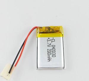 Battery Rechargeable Li-polymer battery Battery 402030 <span class=keywords><strong>3</strong></span>,7 V 200mAh 0.74Wh Battery lithium battery - Product Image 1
