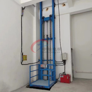 Plateforme élévatrice hydraulique électrique pour marchandises, petit élévateur de fret 500 kg à rail de guidage pour <span class=keywords><strong>escalier</strong></span>, <span class=keywords><strong>prix</strong></span> usine - Product Image 3