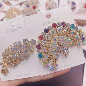 Luxury Zircon Gold Plated <strong>Brooch</strong> Mixed Batch Korean Fashion Silk Scarf Buckle Color Zirconium Animal Pearl <strong>Brooch</strong> - Product Image 5