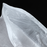 Sac tissé en plastique avec couche de film intérieure, capacité de 25 kg, résistant à l'humidité, pour l'emballage de poudre biodégradable, logistique