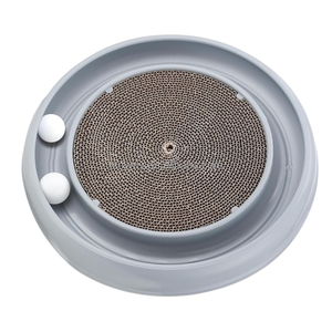 Mainan gores bola kucing interaktif kustom penggaruk Turbo karton dengan papan yang dapat diganti - Product Image 1