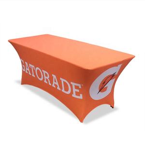 プロモカスタムテーブルカバートレードショー展広告ブランドロゴプリントフィットストレッチテーブルカバーテーブルクロス - Product Image 3