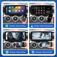 Pantalla Multimedia Inalámbrica CarPlay Android Auto para Mercedes-Benz Clase C W205 GLC Clase V W447 a W176 CLA GLA 2015-2018 NTG5.0
