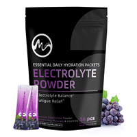 Poudre d'électrolytes sans sucre en sachets, mélange de boissons hydratantes avec vitamines B, calcium, zinc, marque privée, supplément nutritionnel sportif cétogène