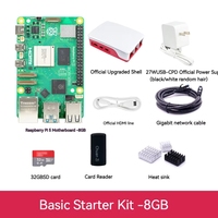 GGDX 2024 Nuevo Kit de Desarrollo Raspberry Pi 5 con Disipador de Calor, Pantalla, Cámara y Placa Base de Inicio