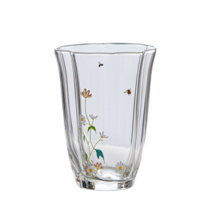 Tasse à thé en verre Daisy Cloud, verre borosilicate de haute qualité, tasse personnelle, motif floral, résistante à la chaleur, vaisselle de table - Product Image 4