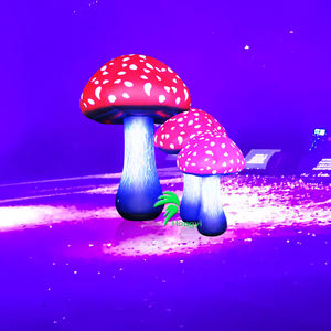 Décoration gonflable de paysage de jardin de champignon de festival de partie d'éclairage de LED à grande échelle - Product Image 6