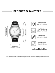 TOMI T101 Nuevo Juego <span class=keywords><strong>de</strong></span> 2 Relojes Casuales <span class=keywords><strong>de</strong></span> Moda <span class=keywords><strong>para</strong></span> <span class=keywords><strong>Hombre</strong></span> con <span class=keywords><strong>Caja</strong></span> <span class=keywords><strong>de</strong></span> <span class=keywords><strong>Regalo</strong></span>, Reloj <span class=keywords><strong>de</strong></span> Cuarzo <span class=keywords><strong>de</strong></span> Lujo con Esfera Redonda <span class=keywords><strong>Grande</strong></span> y Calendario, Gafas <span class=keywords><strong>de</strong></span> <span class=keywords><strong>Regalo</strong></span> - Product Image 6