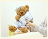 Boneka Beruang Angela Baru, Mainan Plush dengan Isian Kapas PP, Bahan Plush Pendek, Tinggi Badan Bagus, Hadiah untuk Anak-anak