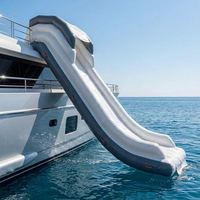 Toboggan gonflable en PVC pour yacht, grand toboggan gonflable pour bateau, excellent toboggan aquatique gonflable pour yacht