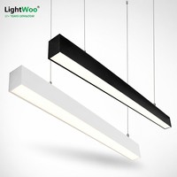 Système d'éclairage linéaire LED pour supermarché, éclairage en rangée continue, luminaire suspendu commercial 1,2 m (4 pi) pour parking et commerce