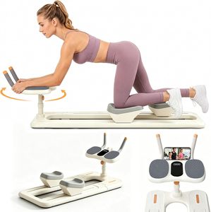 Rodillo Abdominal de Plástico Duradero de 4 Ruedas - Equipo de Fitness Multifuncional para Uso Doméstico - Product Image 1
