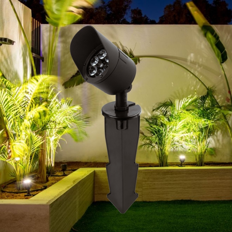 Waterproof IP66 Outdoor LED Spike Light for Home Garden Hotel Yard Aluminum Alloy Body Landscape Spot Lamp