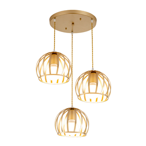 Le lustre dans la salle à manger est simple et moderne, tandis que la lampe de table dans le salon est créative et en fer. - Product Image 5