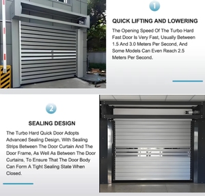 Portes à enroulement industrielles en aluminium isolées automatiques modernes de haute qualité, <span class=keywords><strong>prix</strong></span> pour entrepôts et façades commerciales - Product Image 4