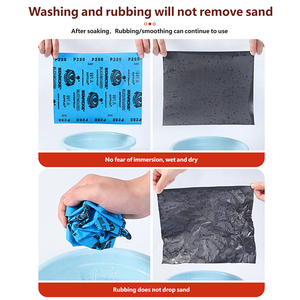 Các loại Grit silicon carbide cao không thấm nước hình chữ nhật giấy nhám gói 60 80 120 240 400 600 800 1000 cho gỗ đánh bóng kim loại - Product Image 6