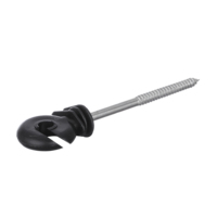 Aislador de Plástico de Alta Calidad para Cercas Eléctricas, Aislador de Anillo Atornillable L1, Accesorios para Cercas, Fácil Instalación