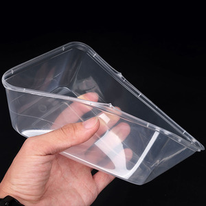 Take Away 650ml Clear Microwave Injection PP Plastic Bento Salad Food Disposable Lunch box with lid