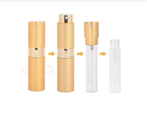 Portable Luxury Mini <b>Perfume</b> Travel <b>Atomizer</b> Refillable 5ML 8ML Pump Sprayer Aluminum Glass Screen Printing Easy Fill Twist - Product Image 6