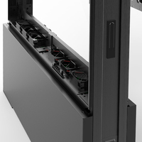 Aluminium Display luar ruangan kandang tahan banting IP65 kabinet kokoh perumahan LED Totem kampanye komersial