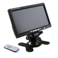 Monitor LCD Plegable de 7 Pulgadas, Pantalla para Cámara de Visión Trasera de Autobús, Dos Entradas de Video, 1 Año de Garantía