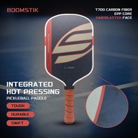 Raquette de pickleball He Yuan 5ème génération 16 mm en fibre de carbone T700 avec noyau EPP et face sablée