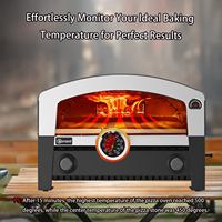 Parrillas de barbacoa de gas con logotipo personalizado de alta calidad y horno de pizza moderno Premium para exteriores, ideal para altas temperaturas