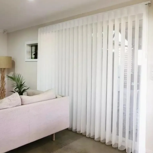 Tenda Oscurante da Sogno Bianca <span class=keywords><strong>per</strong></span> Finestra, Tenda Verticale Manuale <span class=keywords><strong>per</strong></span> Porta del Patio - Product Image 1