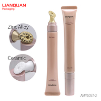 Crème contour des yeux Tube emballage avec applicateur en céramique sous paquet de massage des yeux