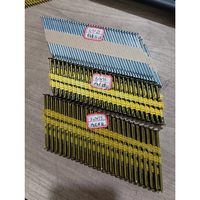 Agrafes de charpente industrielles en fil d'acier, à tête coupée, 30 et 34 degrés, pour agrafeuse à bande de papier, avec revêtement diamanté, pour portes en bois