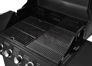 Barbecue à gaz sans fumée avec chariot, barbecue commercial avec chariot, barbecue de jardin en plein air, chariot de camping - Product Image 3