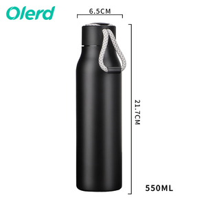 Gourde isotherme Olerd Sport à double paroi en acier inoxydable avec corde, anti-fuite, sans BPA, pour eau froide - Product Image 3